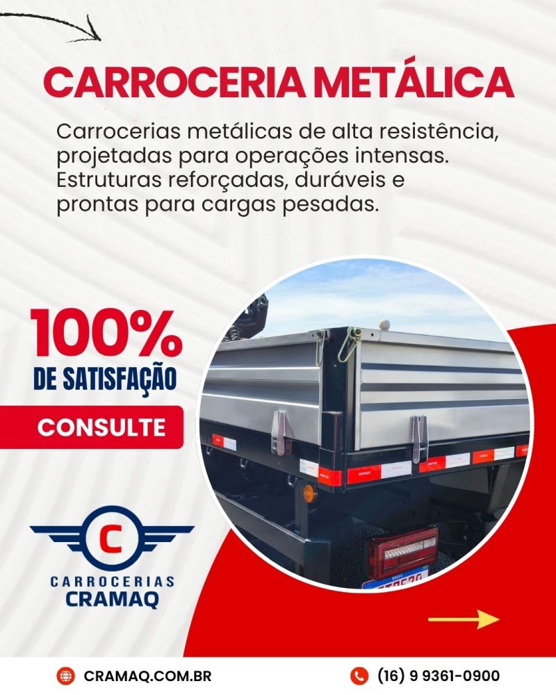 Carroceria Metálica Força e Performance Profissional